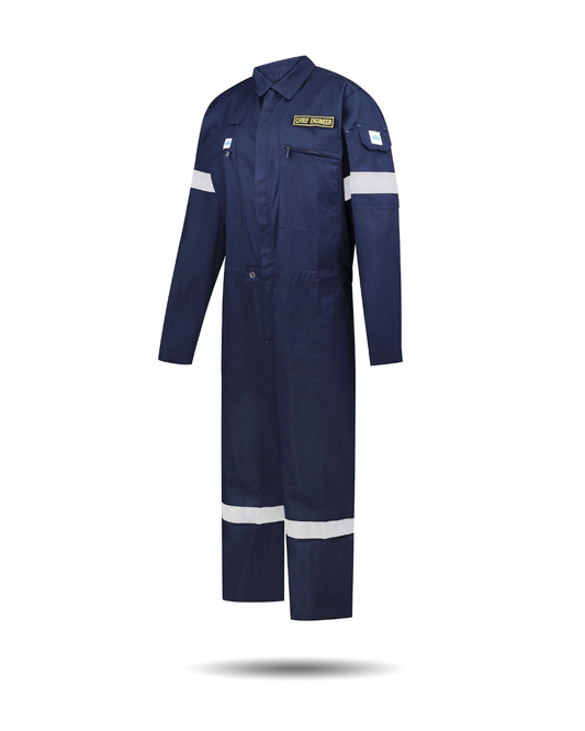Cotton coverall navy blue